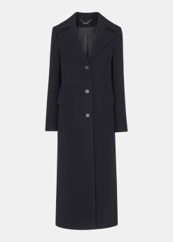 Navy Amalia Longline Coat