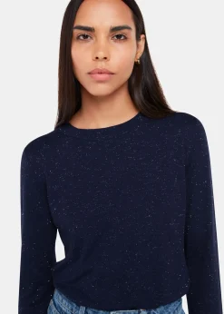 Navy Annie Sparkle Crew Neck