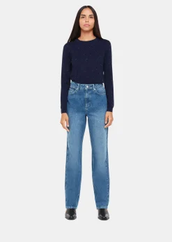 Navy Annie Sparkle Crew Neck