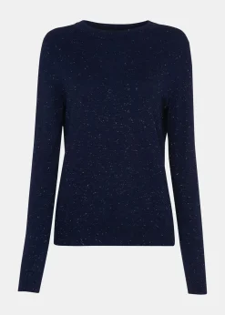 Navy Annie Sparkle Crew Neck