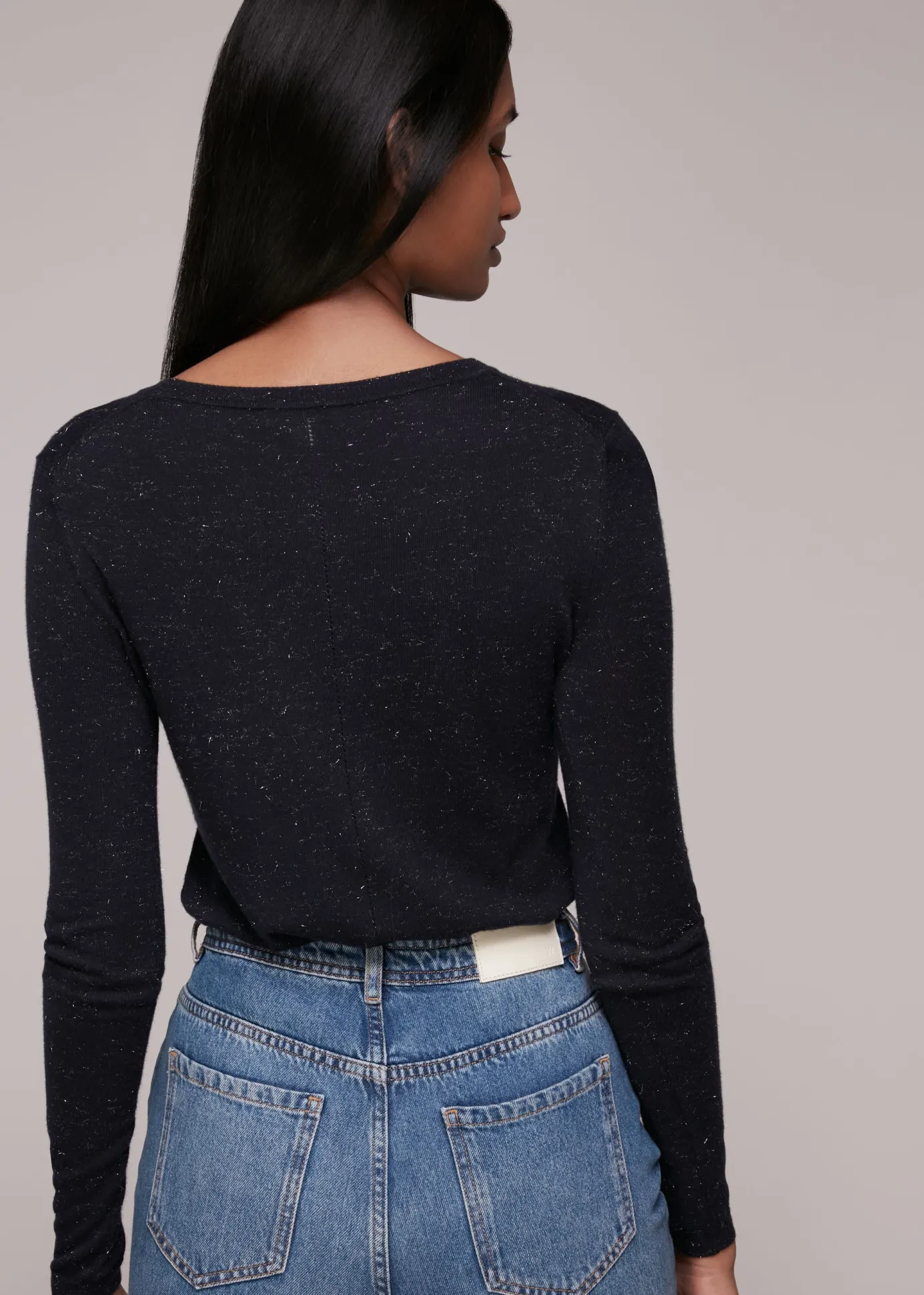 Navy Annie Sparkle Knit