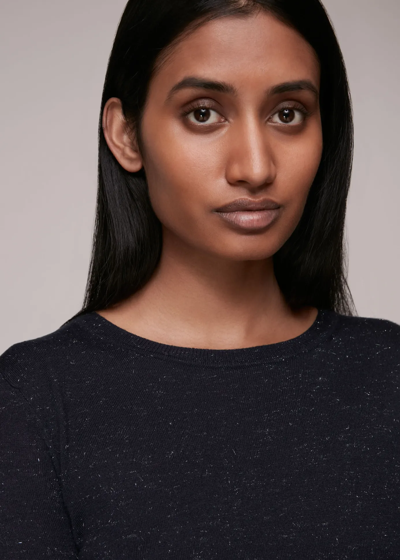 Navy Annie Sparkle Knit