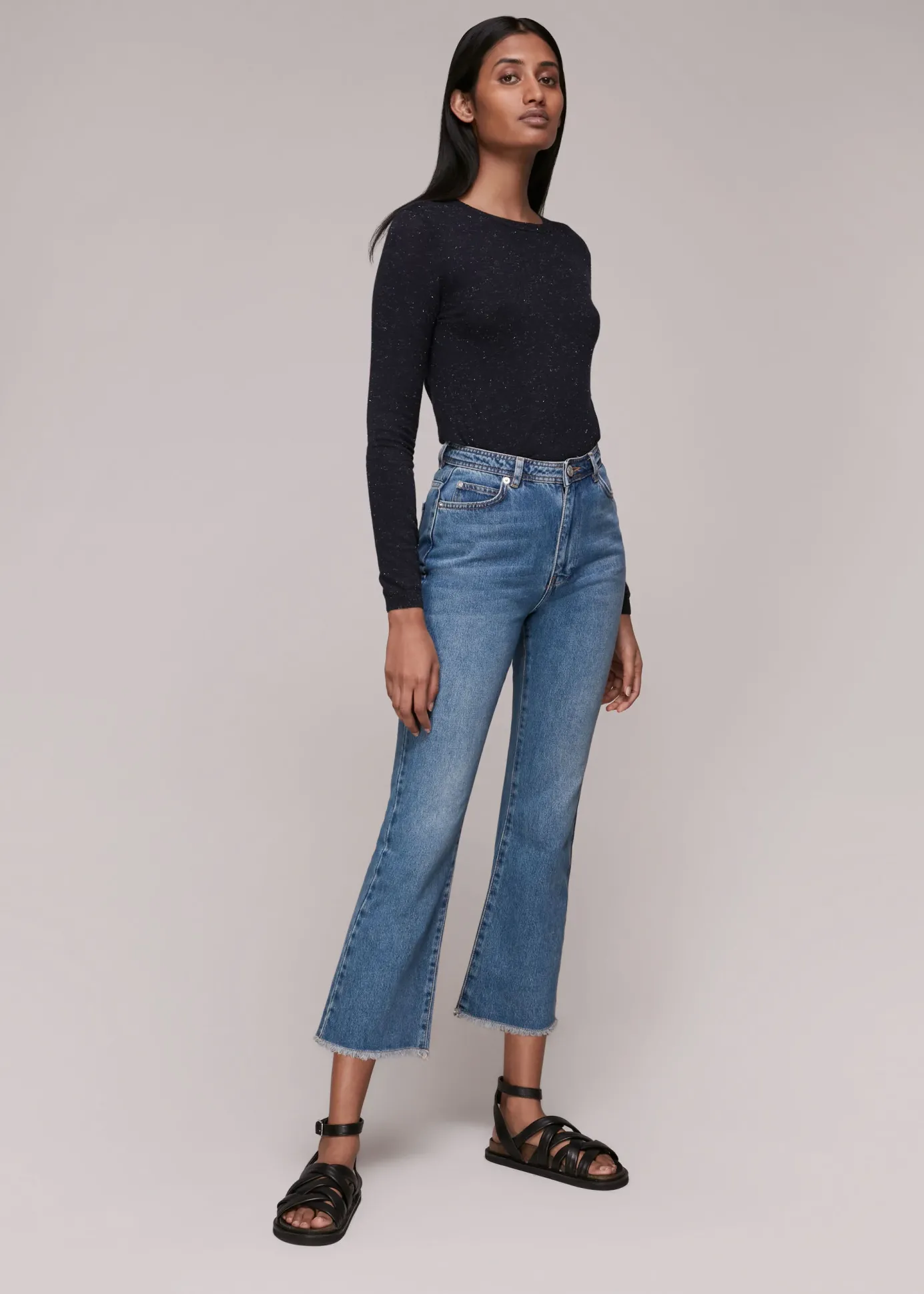 Navy Annie Sparkle Knit