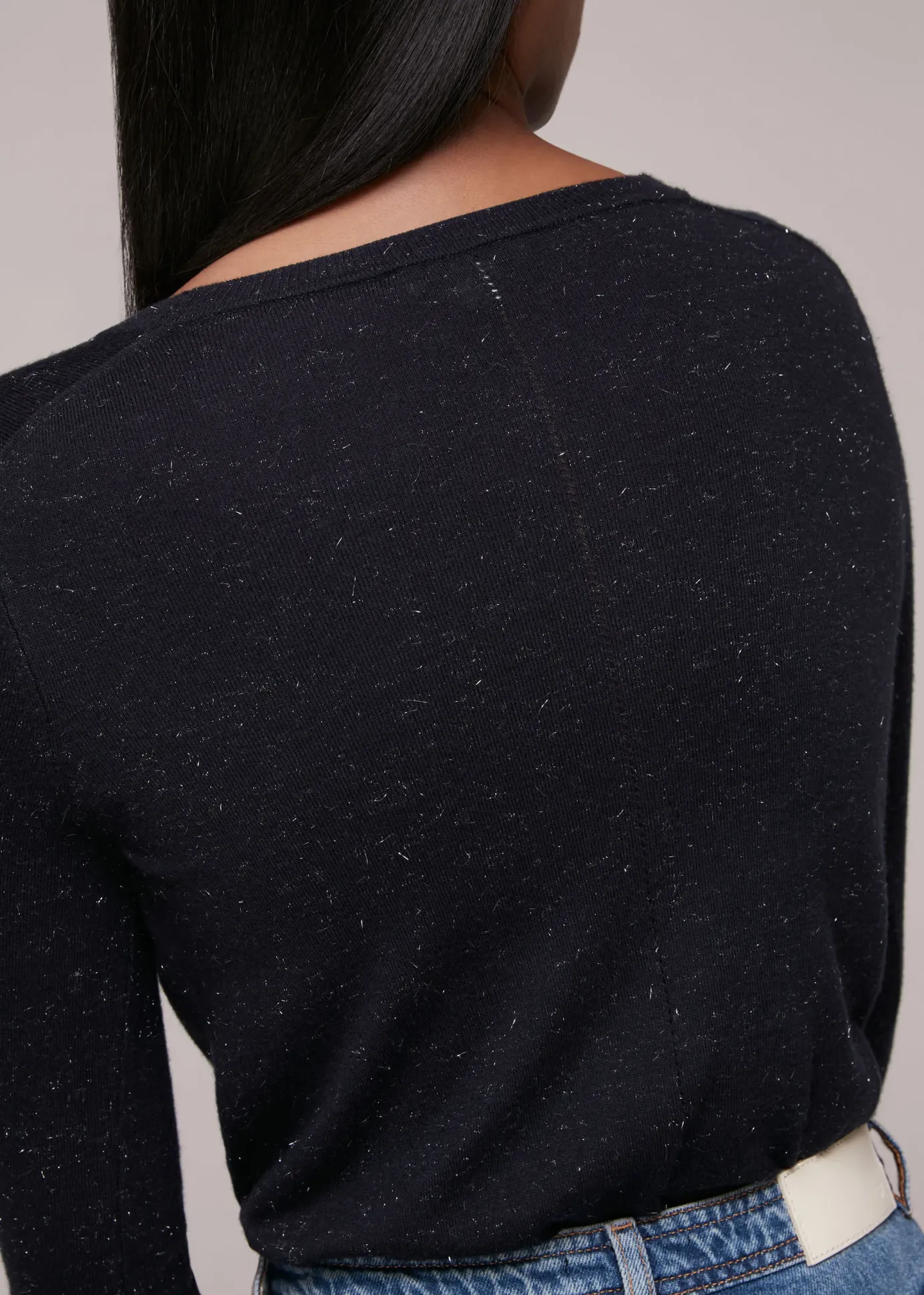 Navy Annie Sparkle Knit