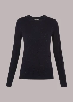 Navy Annie Sparkle Knit
