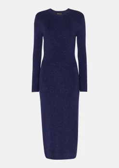 Navy Annie Sparkle Knit Dress