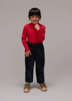 Navy Corduroy Pocket Trouser