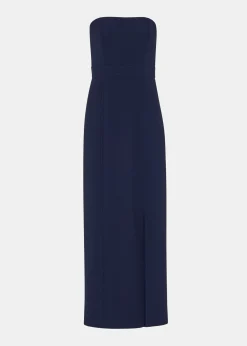 Navy Gemma Strapless Maxi Dress