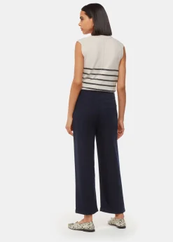 Navy Georgia Casual Trouser