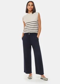 Navy Georgia Casual Trouser