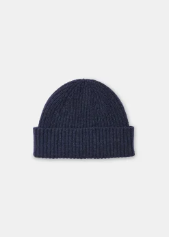 Navy Lambswool Hat