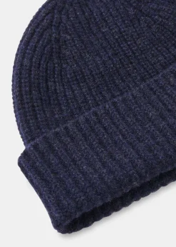 Navy Lambswool Hat