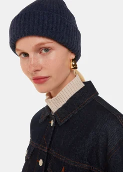 Navy Lambswool Hat