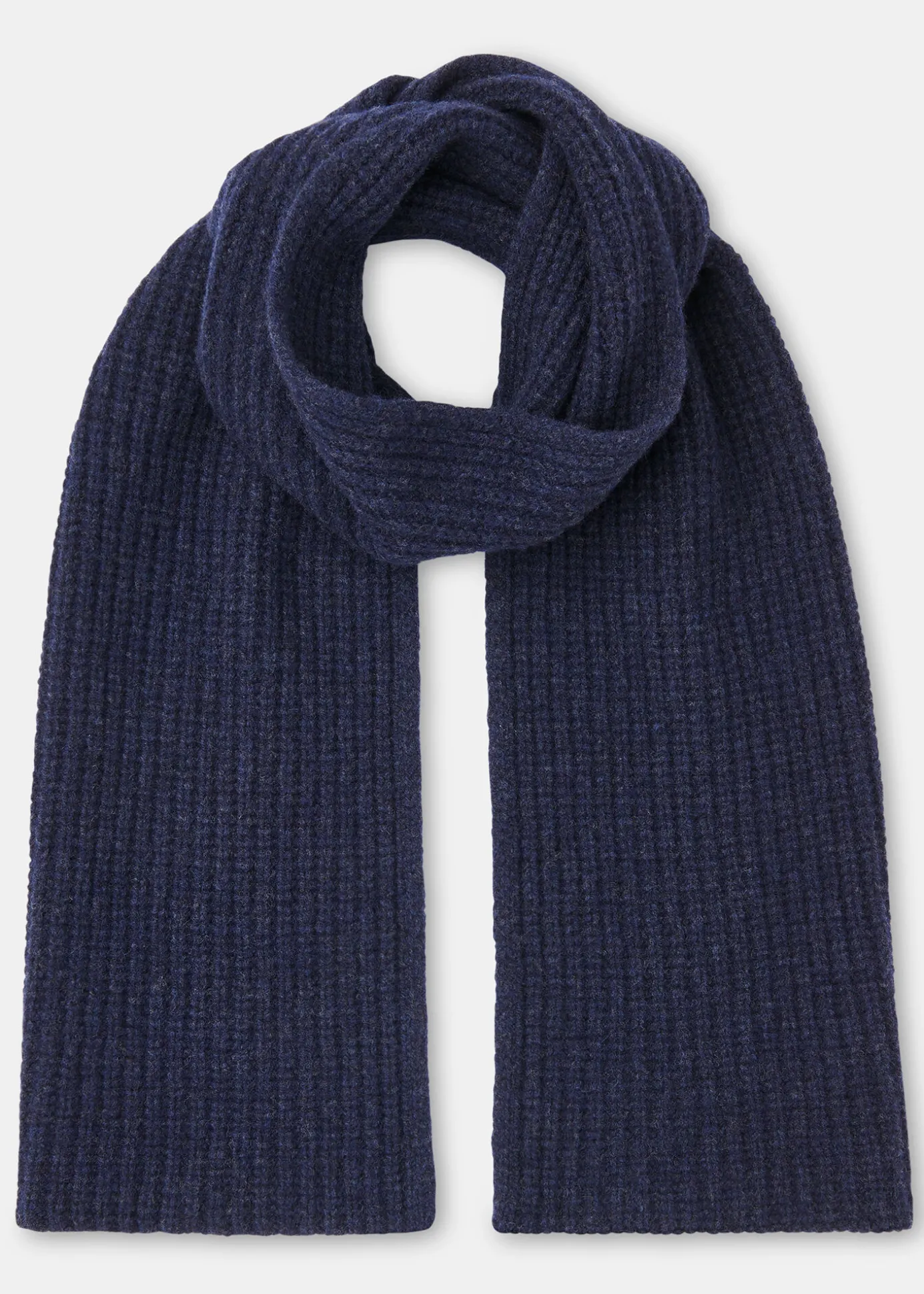 Navy Lambswool Scarf