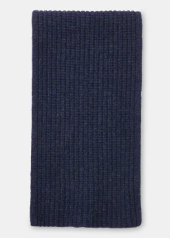 Navy Lambswool Scarf