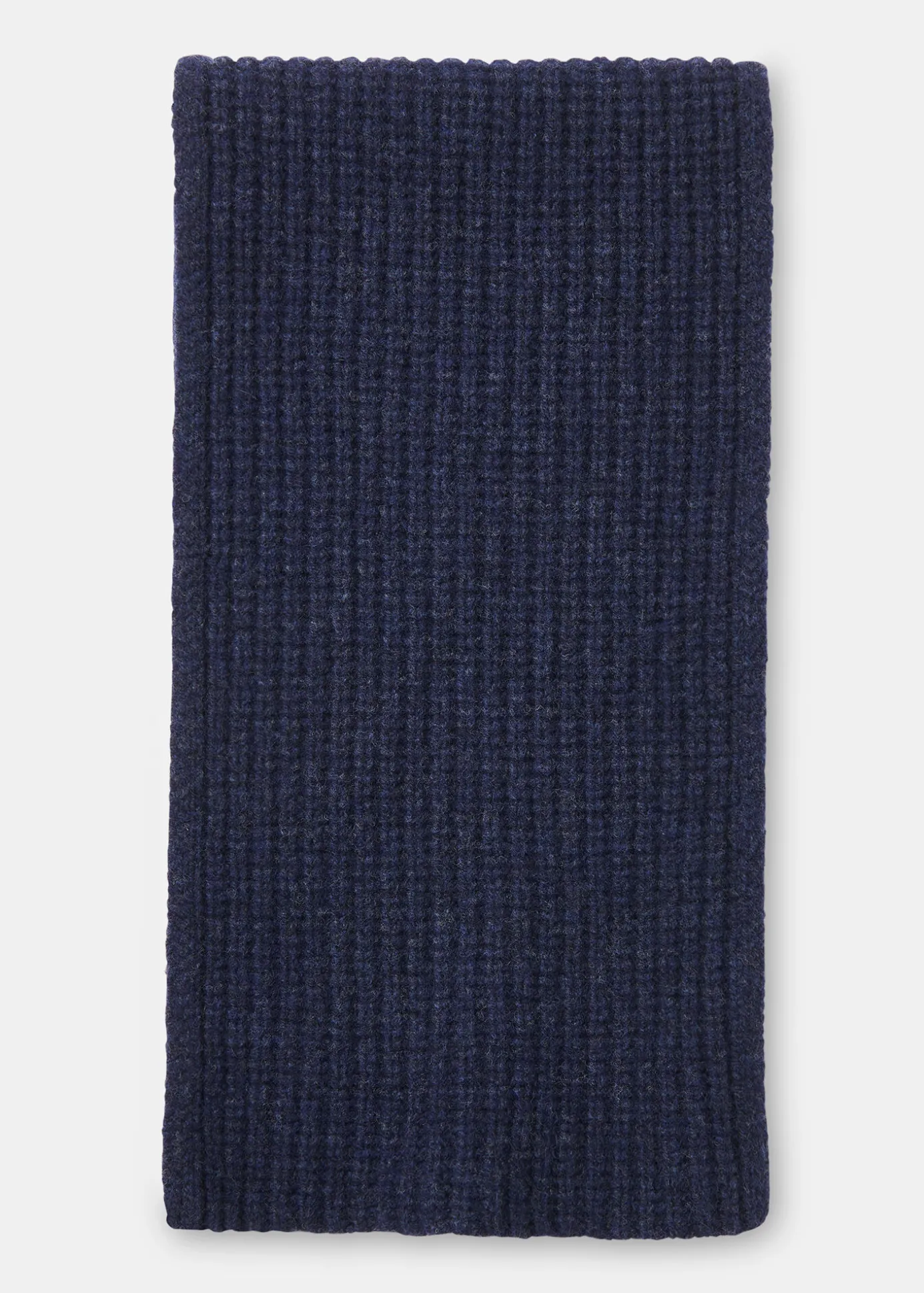 Navy Lambswool Scarf