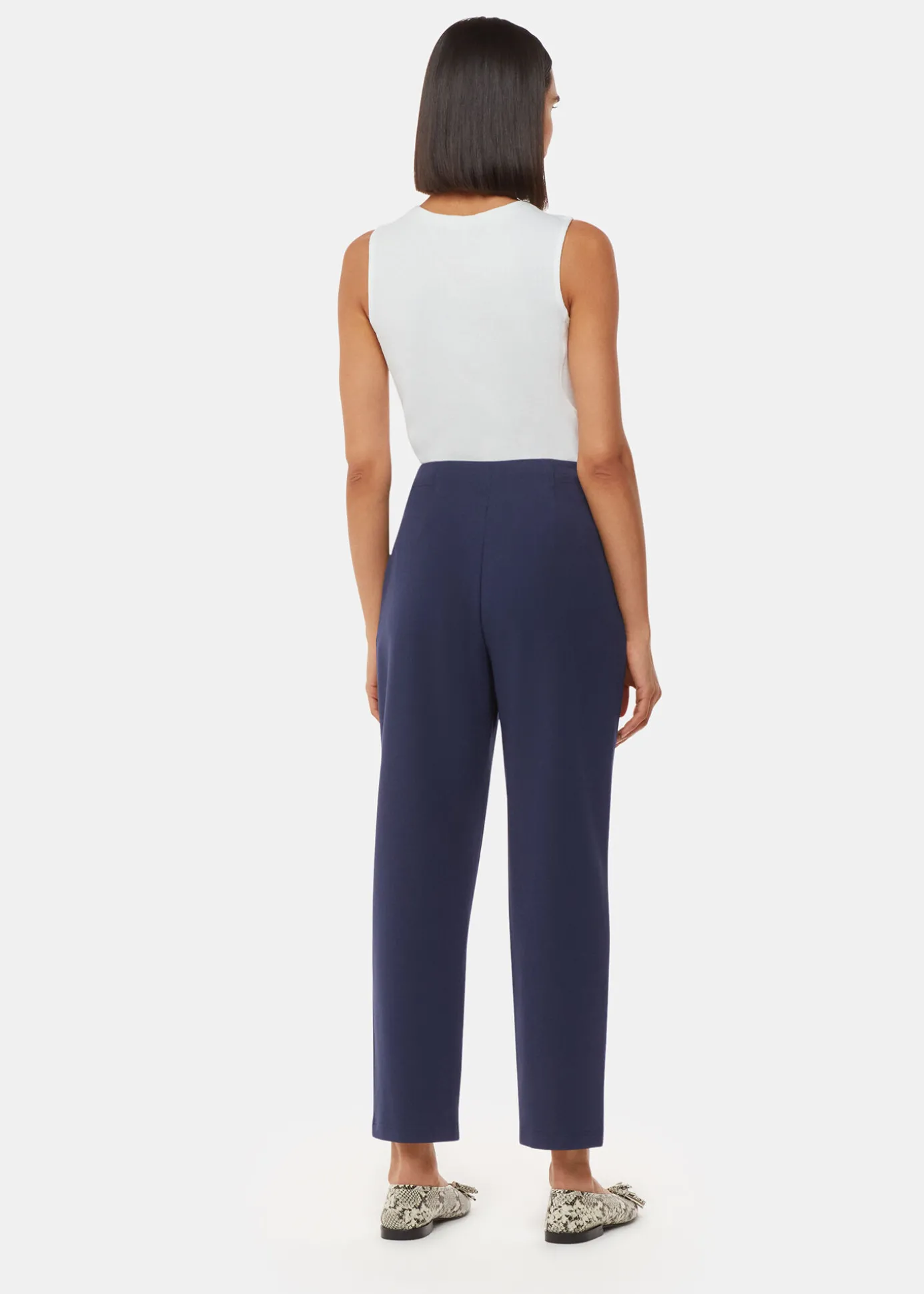 Navy Lila Ponte Trouser