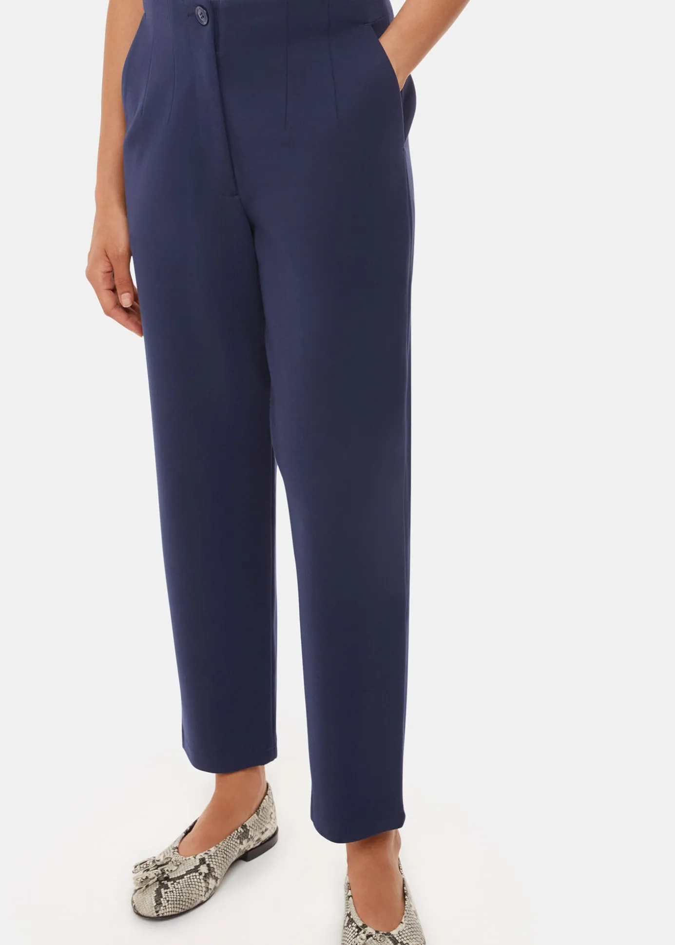 Navy Lila Ponte Trouser
