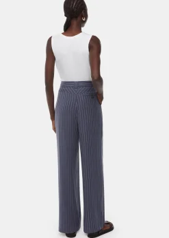 Navy Lottie Pinstripe Trouser