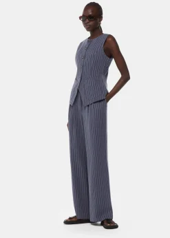 Navy Lottie Pinstripe Trouser