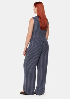 Navy Lottie Pinstripe Trouser