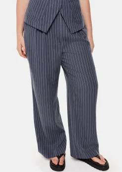 Navy Lottie Pinstripe Trouser