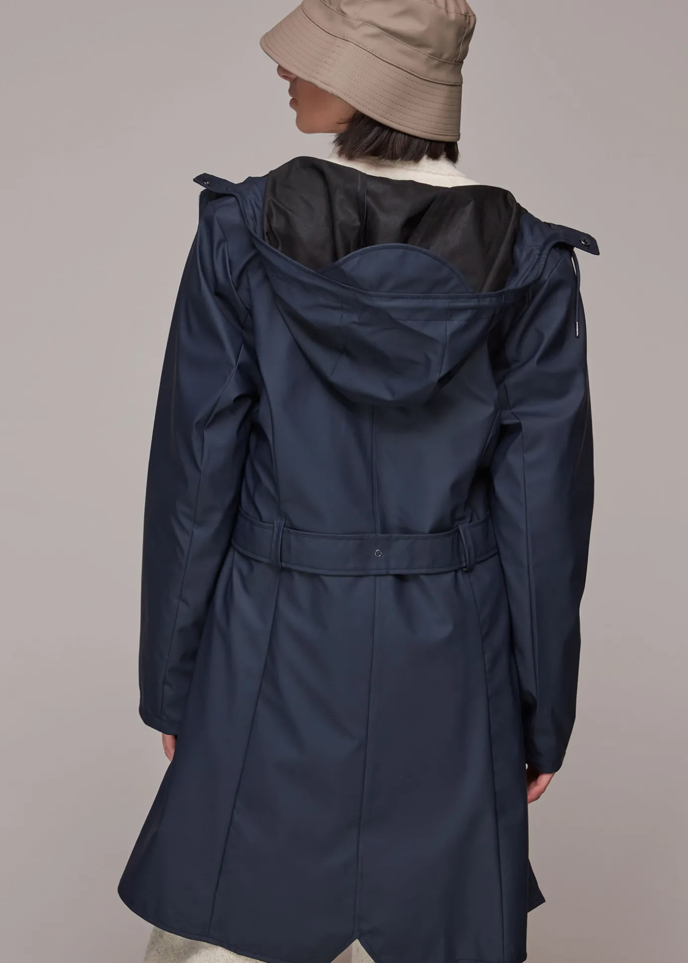 Navy Rains Curve Jacket