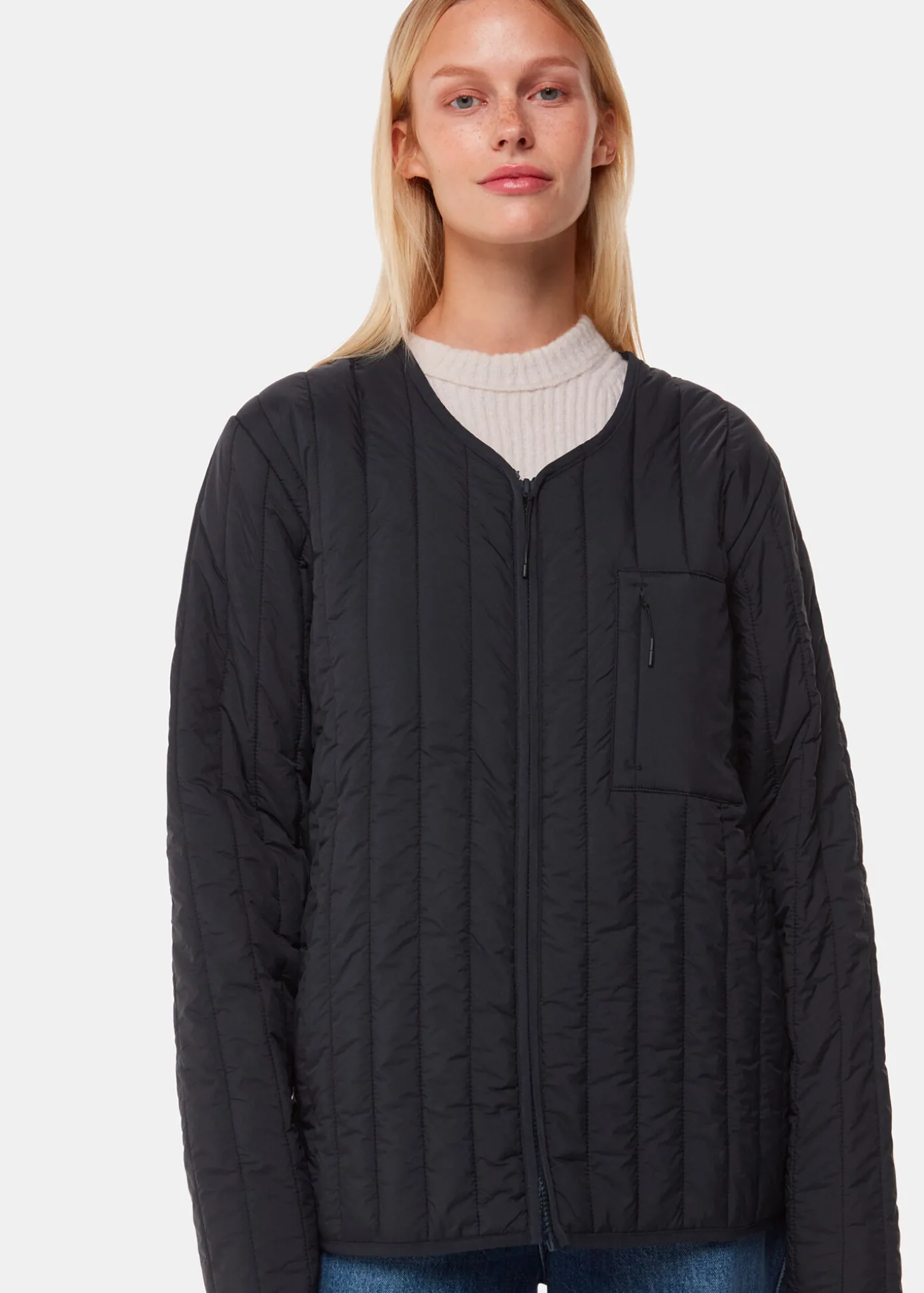 Navy Rains Liner Jacket