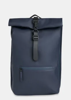 Navy Rains Rolltop Back Pack