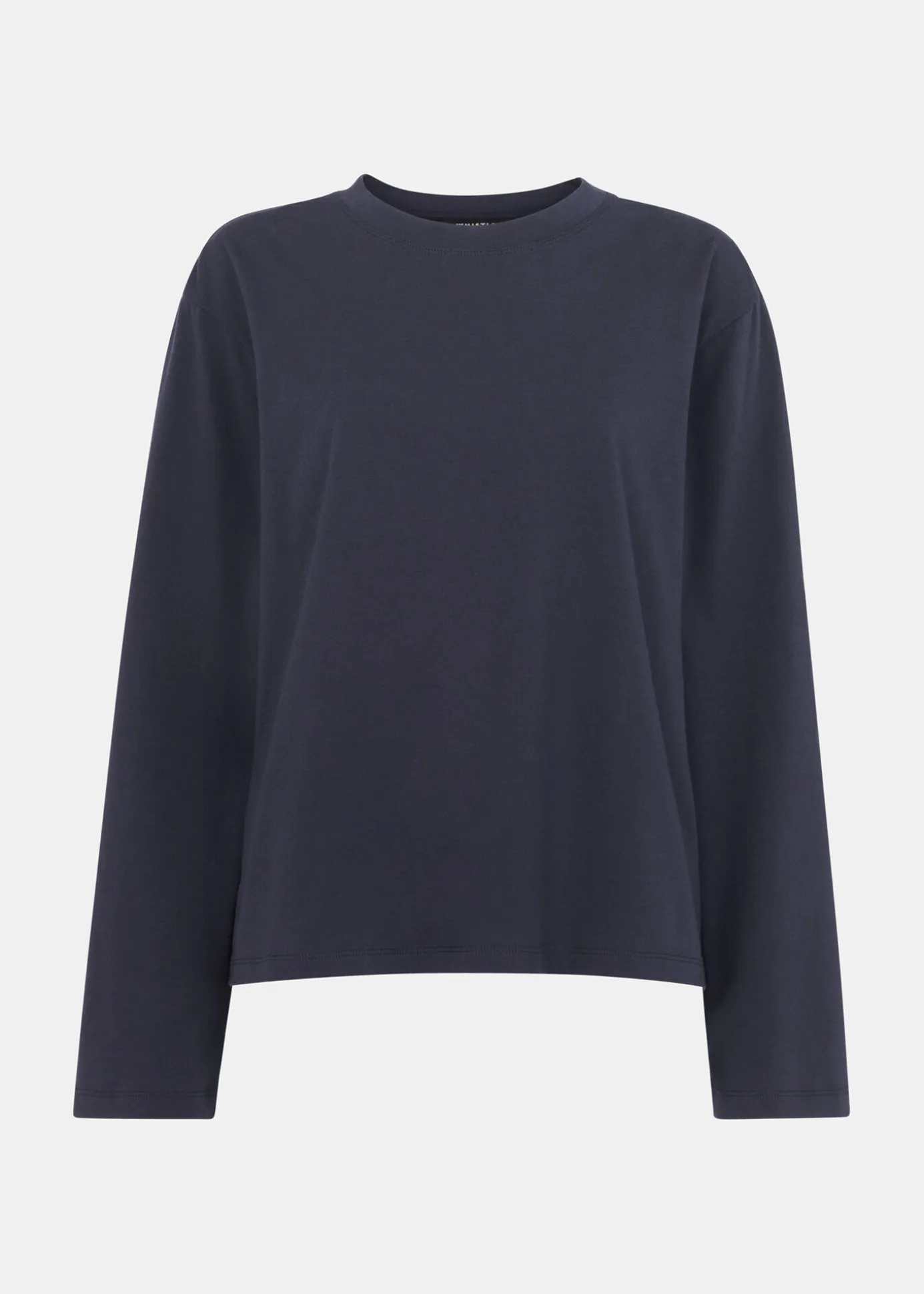 Navy Relaxed Long Sleeve Tee