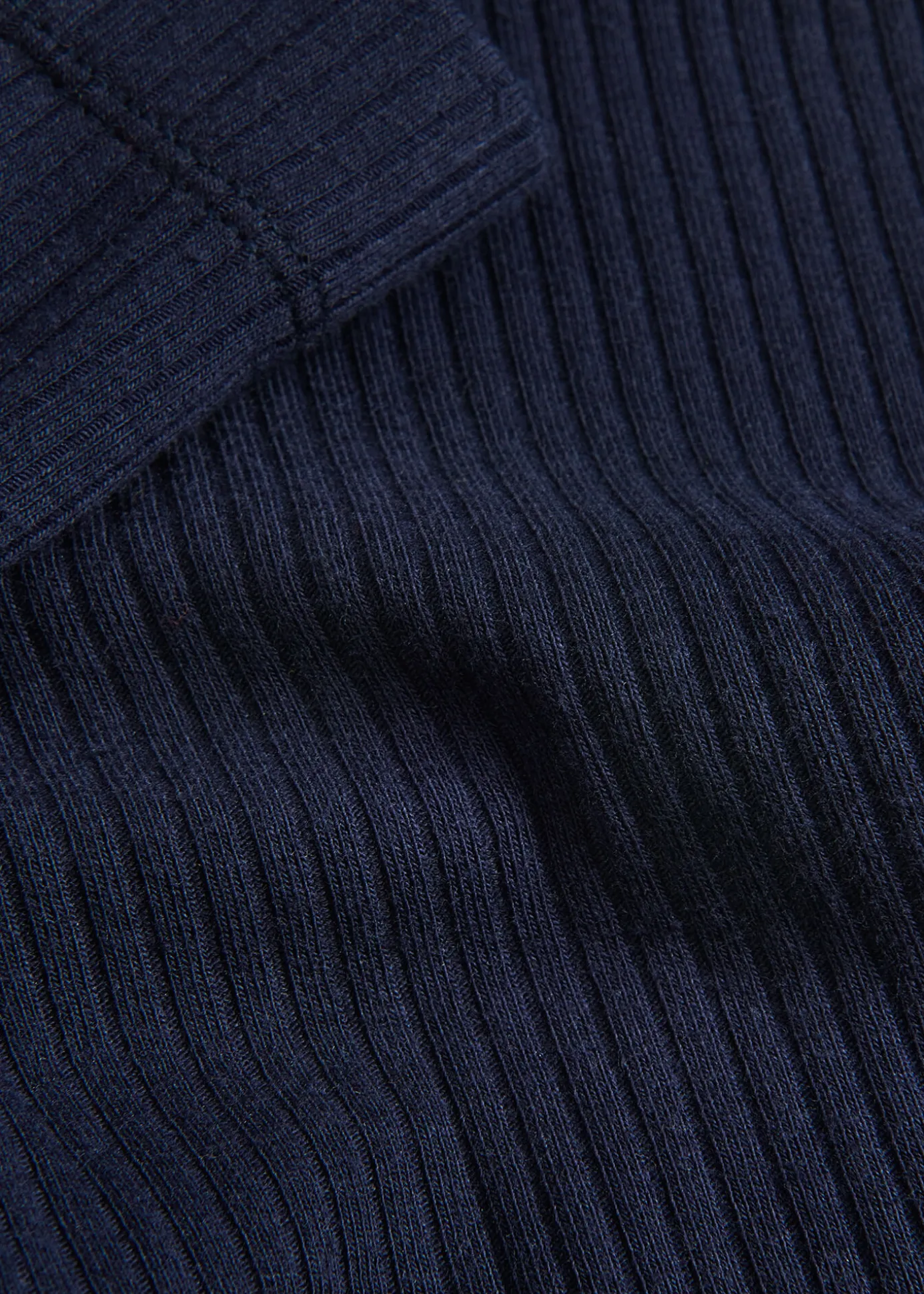 Navy Ribbed Legging