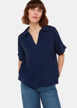 Navy Sasha Relaxed Shirt