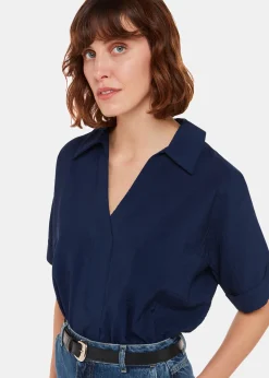 Navy Sasha Relaxed Shirt