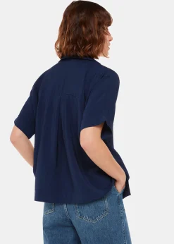 Navy Sasha Relaxed Shirt