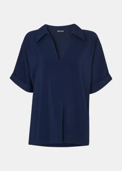 Navy Sasha Relaxed Shirt