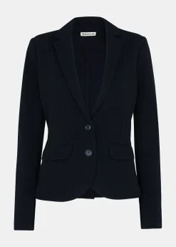 Navy Slim Jersey Jacket