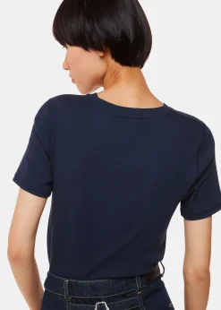 Navy Ultimate Rib Crew Neck T-Shirt