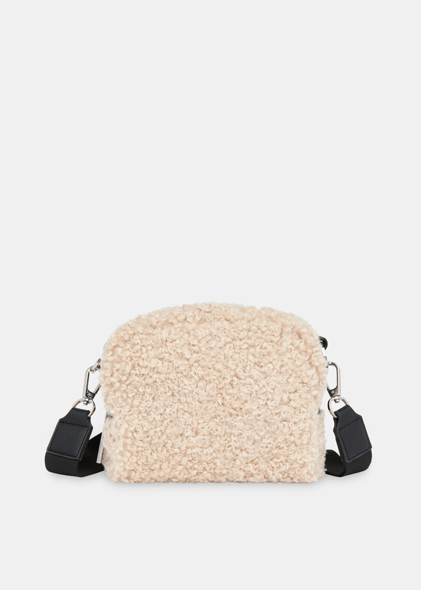 Neutral Bibi Borg Crossbody Bag