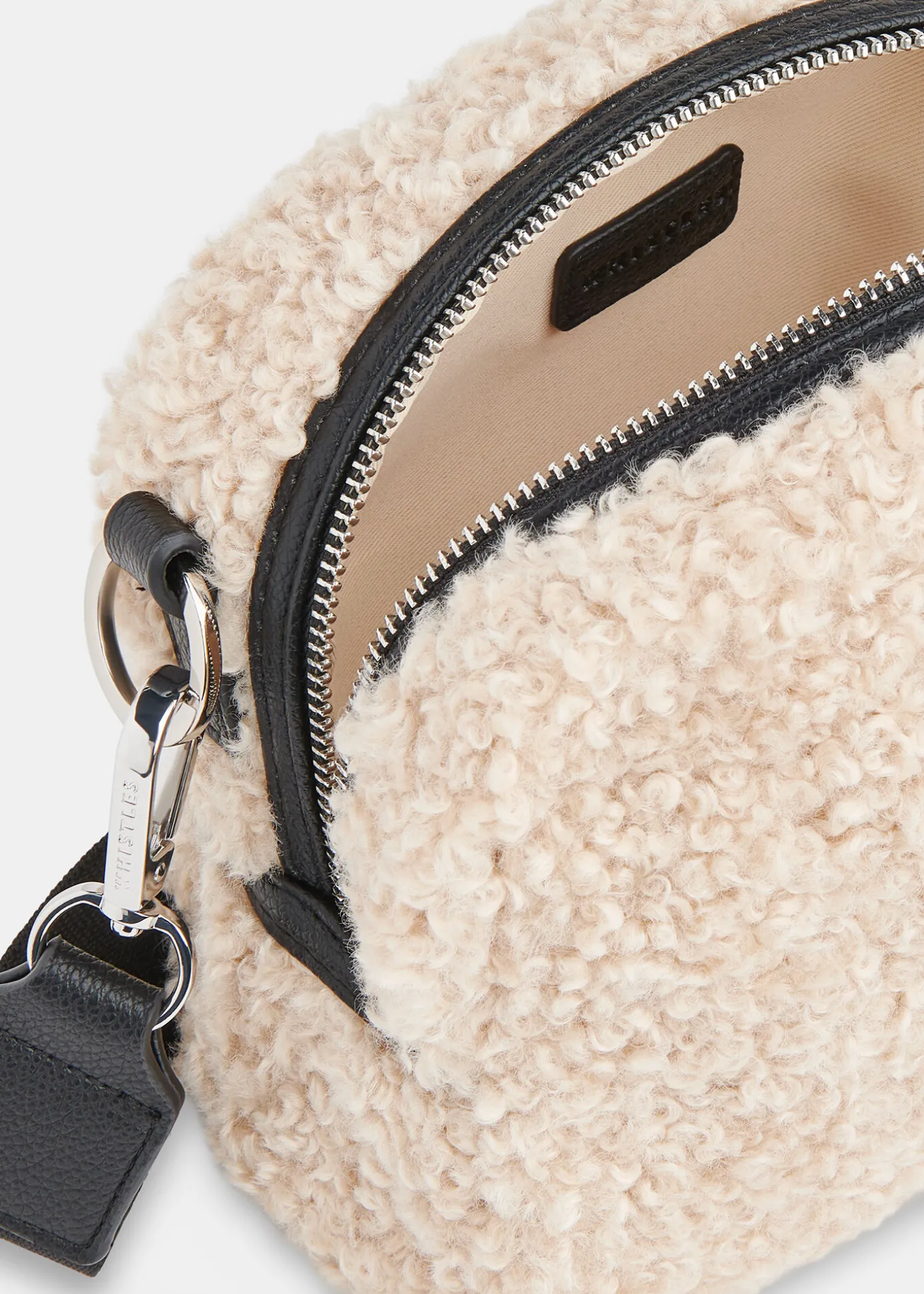Neutral Bibi Borg Crossbody Bag