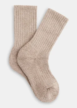 Neutral Chunky Marl Socks