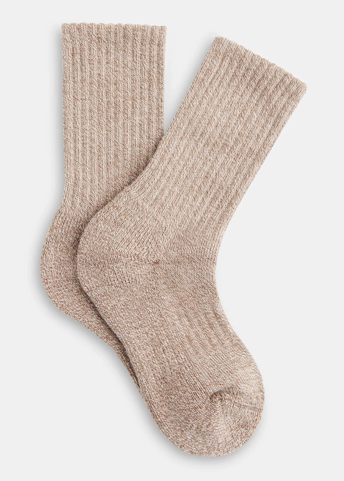 Neutral Chunky Marl Socks