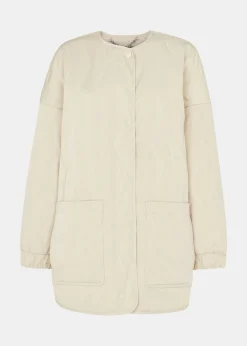 Neutral Esther Quilted Coat