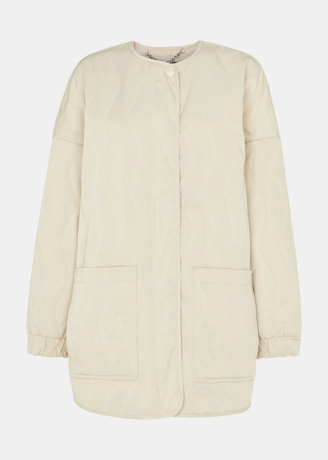 Neutral Esther Quilted Coat