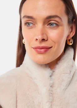 Neutral Faux Fur Gilet