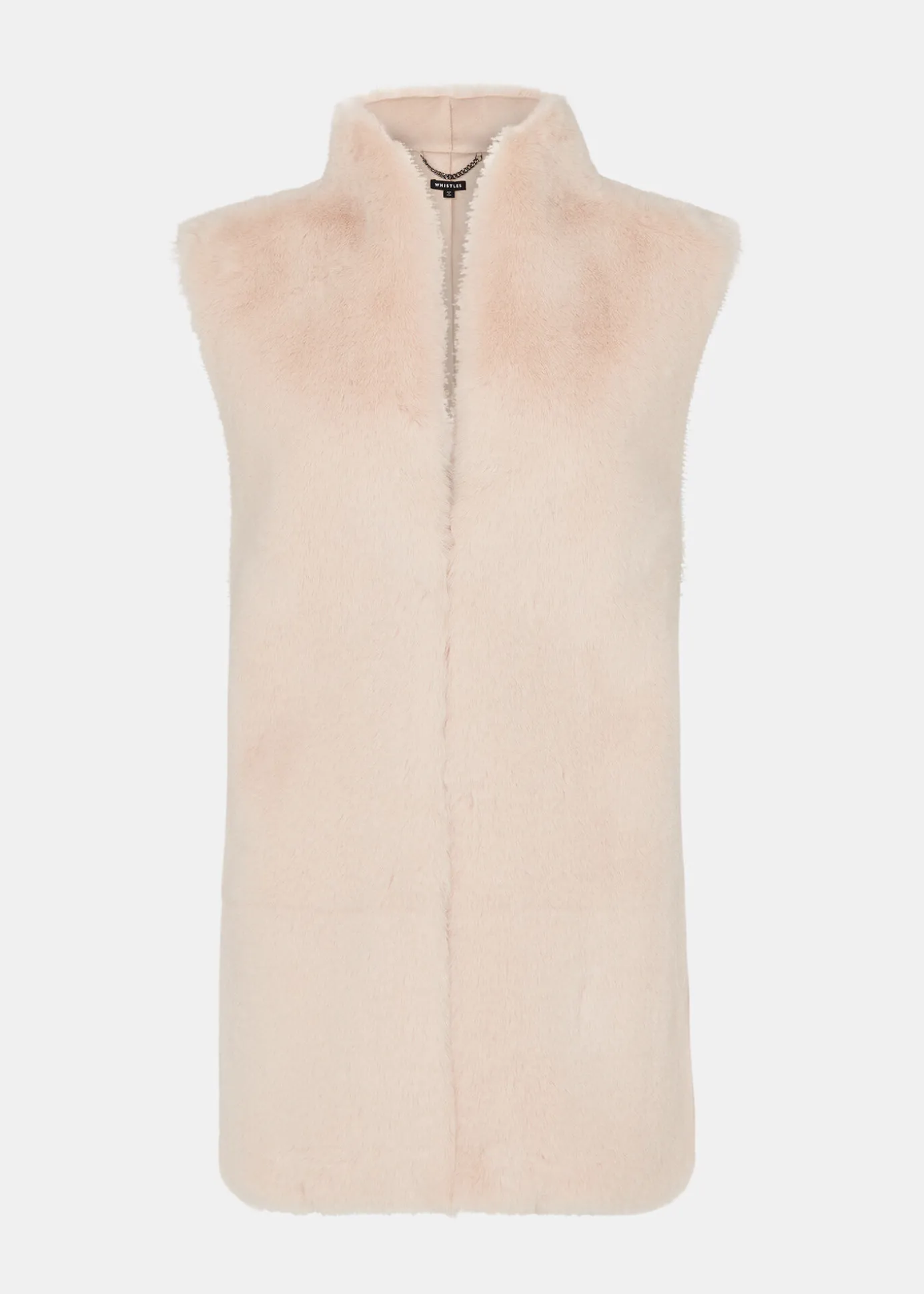 Neutral Faux Fur Gilet
