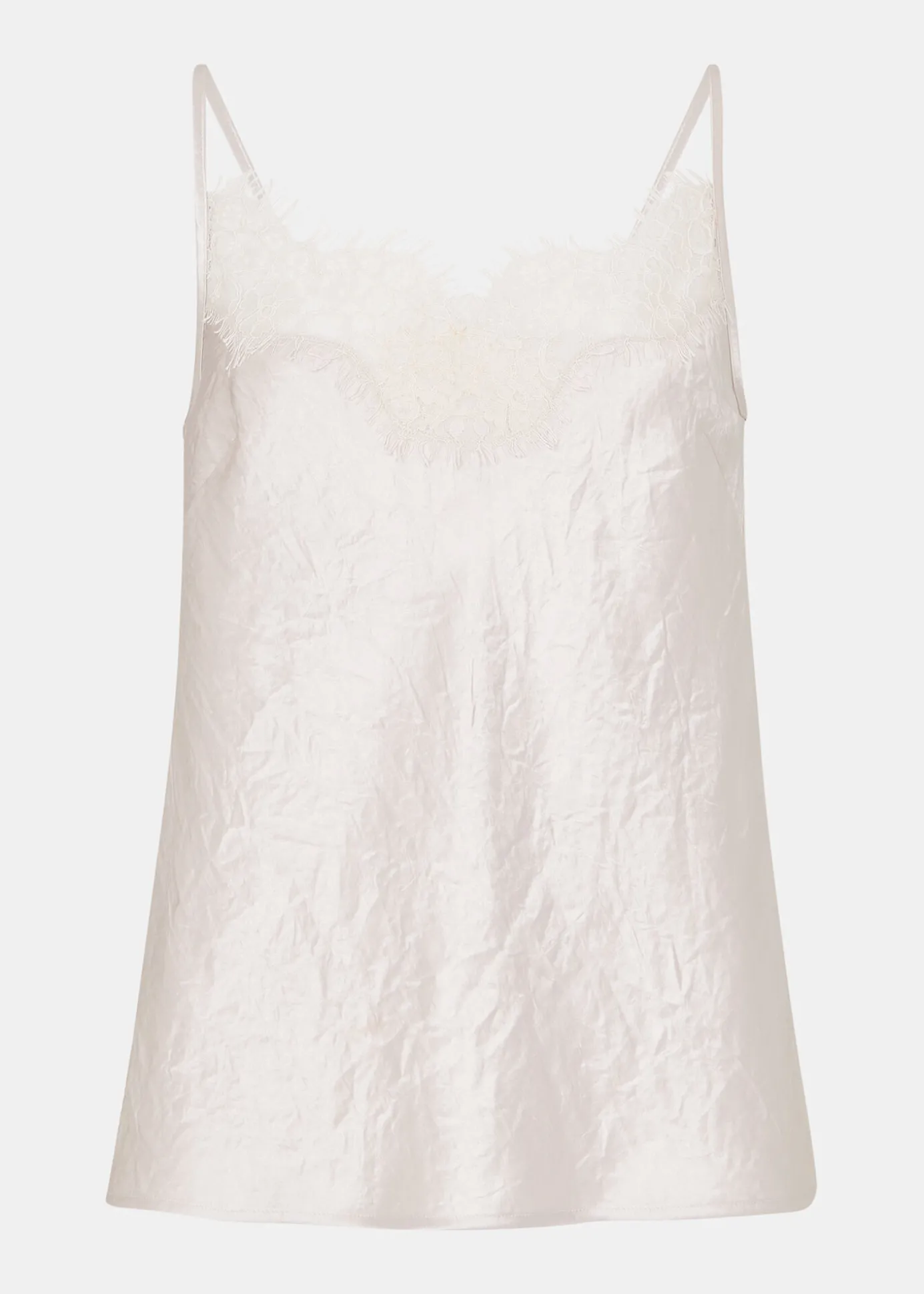 Neutral Lace Trim Cami Top