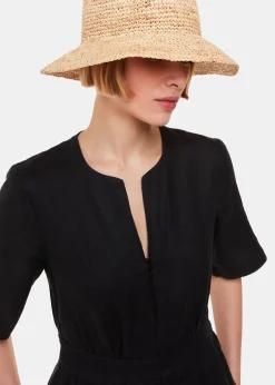 Neutral Straw Bucket Hat
