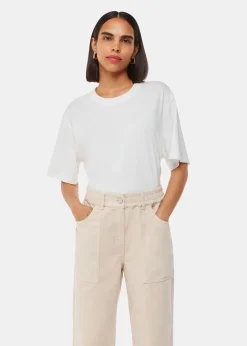 Neutral Tessa Casual Trouser