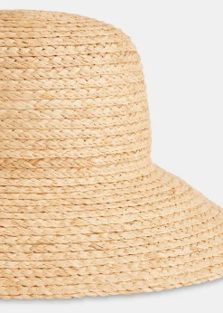 Neutral Wide Brim Straw Hat