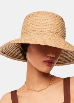 Neutral Wide Brim Straw Hat